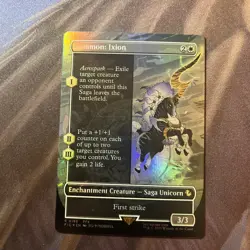 MTG / Summon: Ixion- Borderless Foil / Nm & Never Played - Image 1