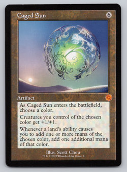 Caged Sun Retro Frame Artifact - Brother's War - MTG - Image 1