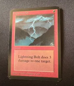 MAGIC: THE GATHERING ALPHA LIGHTNING BOLT LEGACY - Image 1