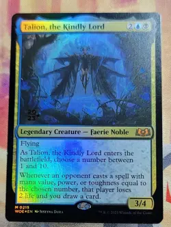 Talion, the Kindly Lord (Prerelease) (Foil) MTG Wilds of Eldraine (WOE) (NM) - Image 1