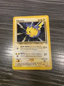 Pikachu 70/111 Neo Genesis Unlimited Pokemon Card - LP - Image 1