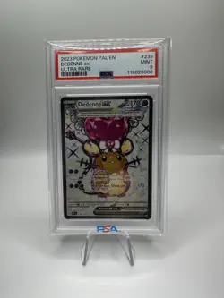 Pokemon TCG Dedenne EX 239/193 Paldea Evolved Ultra Rare Full Art Holo PSA 9 - Image 1