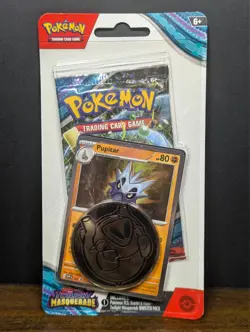 Pokemon TCG - Scarlet & Violet - Twilight Masquerade, Pupitar Blister Pack, New - Image 1