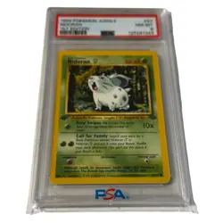 1999 PSA 8 Pokemon Jungle Nidoran 1st Edition #57 Graded - Image 1