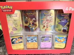 Pokemon TCG: Scarlet & Violet 151 Mini Tins 4 Pack SAMS CLUB SEALED IN HAND NEW - Image 1