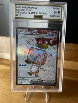 AGS Mint+9.5 2023 Pokemon SV Eiscue EX Obsidian Flames-Secret 210/197 #00130304 - Image 1