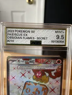 AGS Mint+9.5 2023 Pokemon SV Eiscue EX Obsidian Flames-Secret 210/197 #00130304 - Image 2