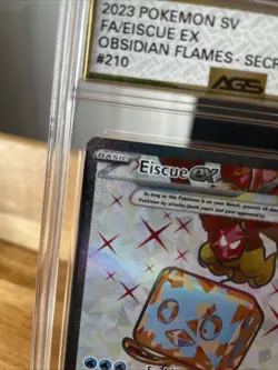 AGS Mint+9.5 2023 Pokemon SV Eiscue EX Obsidian Flames-Secret 210/197 #00130304 - Image 3
