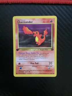 Pokemon TCG Charmander Team Rocket 50/82 Regular 1st Edition Common NM - Image 1