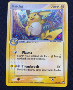 2007 Pokemon EX Power Keepers Raichu Holo #12/108 (HP) - Image 1