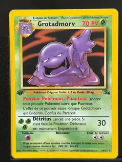 Carte Pokemon Grotadmorv 28/62 Edition 1 Ed1 RARE Fossile Wizards FRA - Image 2