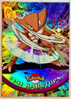 #141 Kabutops Rainbow Foil Topps TV Animation Series 3 Pokemon 2000 - GWP! - Image 1