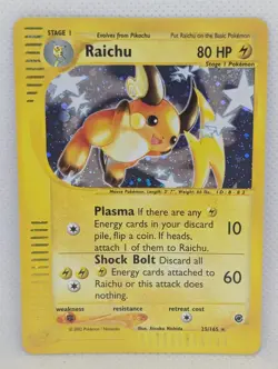 Raichu 025/165 Expedition Base Set Holo Rare Pokemon TCG Nintendo Pikachu NM - Image 1