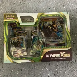 Pokemon Tcg Kleavor Vstar Special Collection Lost Origin Fusion Strike 4 Packs - Image 1