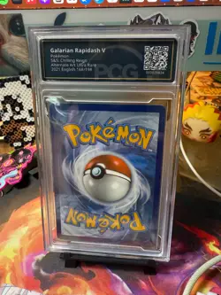 Pokemon Galarian Rapidash V Alternate Art PCG 9.5 168/198 - Chilling Reign - Image 2