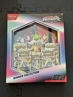 Pokemon TCG Prismatic Evolutions Binder Collection Box Factory Sealed BRAND NEW - Image 1