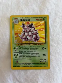 Nidoking 11/102 Base Set Unlimited (1999) Holo Rare Vintage WOTC Pokemon TCG - Image 1