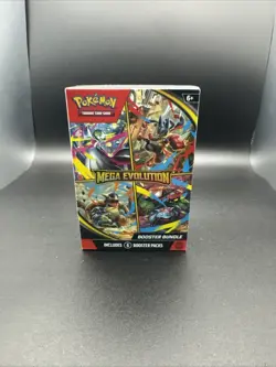 Pokemon Mega Evolution Booster Bundle 6 Sealed Packs TCG Gift Set Lot - Image 1