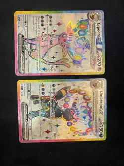 UMBREON ex 176 ESPEON ex 175 Prismatic Evolutions Promos NM Pokemon TCG - Image 1