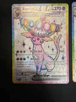 UMBREON ex 176 ESPEON ex 175 Prismatic Evolutions Promos NM Pokemon TCG - Image 4