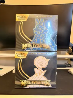 Pokemon Mega Evolution Elite Trainer Box ETB Set of 2 Factory Sealed - Image 1