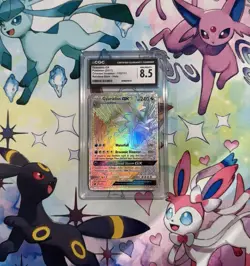 2017 Pokemon Crimson Invasion Gyarados GX 112/111 Rainbow Secret Rare CGC 8.5 - Image 1