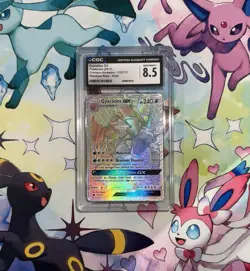 2017 Pokemon Crimson Invasion Gyarados GX 112/111 Rainbow Secret Rare CGC 8.5 - Image 2