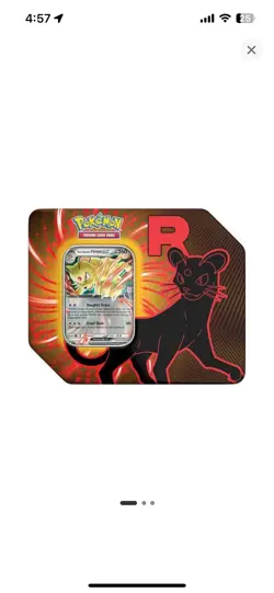 Pokemon Destined Rivals Team Rocket Tin Set of 3 Mewtwo Persian Nido SHIPS TODAY - Image 3