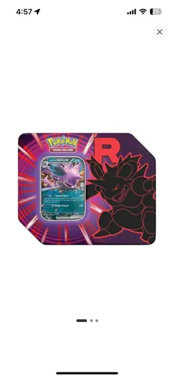 Pokemon Destined Rivals Team Rocket Tin Set of 3 Mewtwo Persian Nido SHIPS TODAY - Image 4