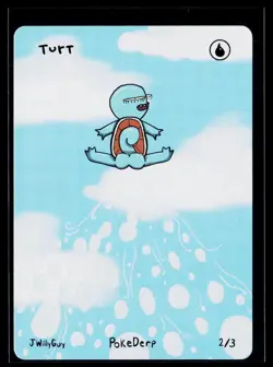 Pokederp 1st Edition Pokemon Parody Fan Art Secret Art Farts 2/3 Turt Squirtle - Image 1