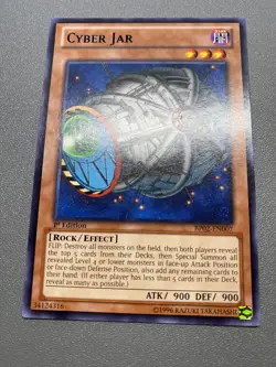 Yu-Gi-Oh! Cyber Jar Black Rare 1st Edition BP02-EN007 MP - Image 1