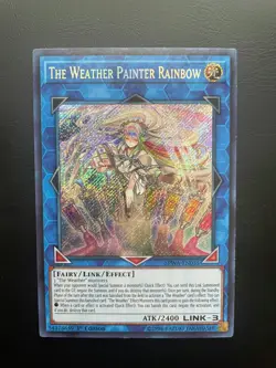 Yugioh The Weather Painter Rainbow SPWA-EN035 Secret Rare 1st Edition LP - Image 1