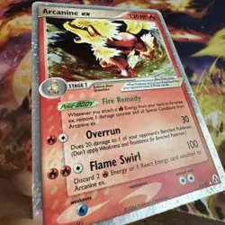 Pokemon TCG Arcanine EX Holo Rare Vintage Card 83/92 EX Legend Maker HP - Image 2
