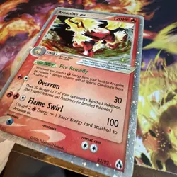 Pokemon TCG Arcanine EX Holo Rare Vintage Card 83/92 EX Legend Maker HP - Image 3
