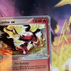 Pokemon TCG Arcanine EX Holo Rare Vintage Card 83/92 EX Legend Maker HP - Image 4