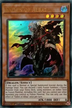 MP21-EN107 FALLEN OF ALBAZ ULTRA RARE 1ST EDITION YuGiOh CARD - Image 1