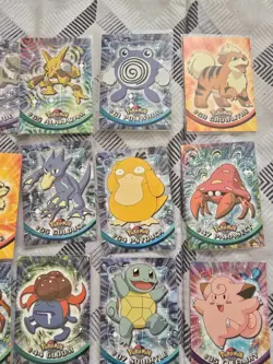 Pokemon Topps Blue Logo Card Lot Vintage Blue Logo Various Conditions See Pics - Image 3