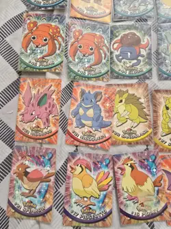 Pokemon Topps Blue Logo Card Lot Vintage Blue Logo Various Conditions See Pics - Image 4