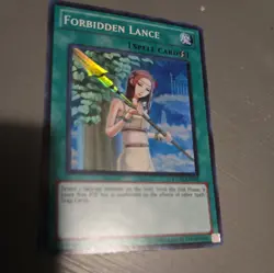 Forbidden Lance STOR-EN061 Storm of Ragnarok Unlimited Holo Card Yugioh NM - Image 1