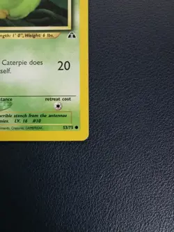 Pokemon Card Caterpie 53/75 Neo Discovery Common WOTC - Image 5