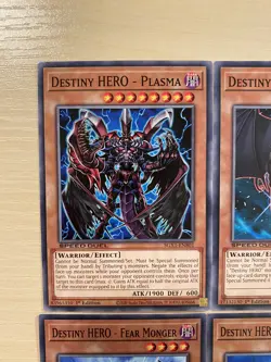 Destiny Hero Plasma, Dogma, Dreadmaster, Diamond Dude, Yugioh Cards 10 - Image 2