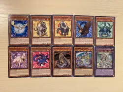 Crystal Beast Sapphire Pegasus, Ruby Carbuncle, Rainbow Dragon, Yugioh Card - Image 1