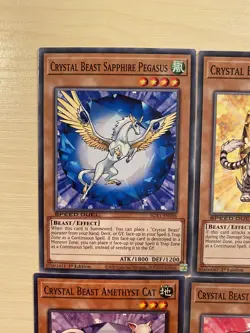 Crystal Beast Sapphire Pegasus, Ruby Carbuncle, Rainbow Dragon, Yugioh Card - Image 2
