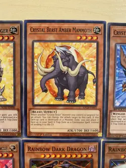 Crystal Beast Sapphire Pegasus, Ruby Carbuncle, Rainbow Dragon, Yugioh Card - Image 4