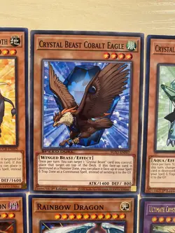 Crystal Beast Sapphire Pegasus, Ruby Carbuncle, Rainbow Dragon, Yugioh Card - Image 5