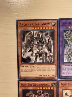 Ancient Gear Golem, Gear Soldier, Ultimate Ancient Gear Golem, 9 Yugioh Cards - Image 2