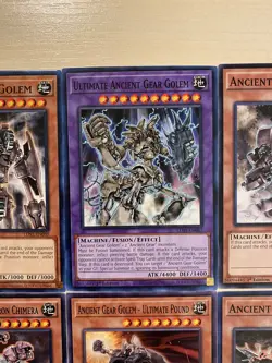 Ancient Gear Golem, Gear Soldier, Ultimate Ancient Gear Golem, 9 Yugioh Cards - Image 3