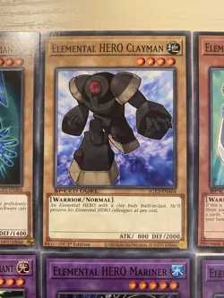 Elemental Hero Flame Wingman, Avian, Burstinatrix, Clayman, 10 Yugioh Cards - Image 5