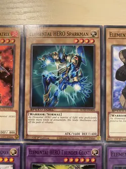 Elemental Hero Flame Wingman, Avian, Burstinatrix, Clayman, 10 Yugioh Cards, NM - Image 4