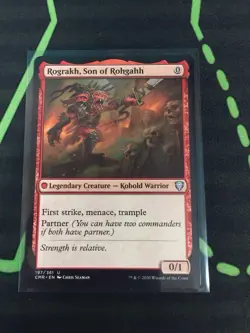 MTG Magic The Gathering Rograkh, Son Of Rohgahh CMR Kolbold Legendary Commander - Image 1